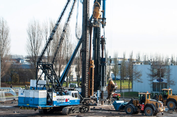 Bau des Rechenzentrums AMS15 in Amsterdam, Niederlande