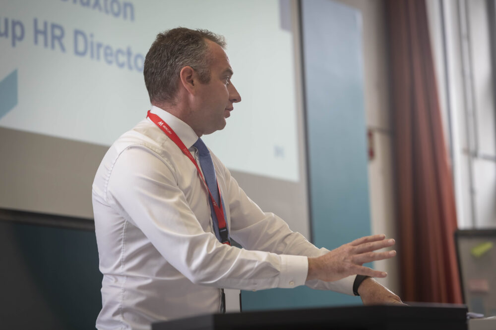 Eoin Vaughan, Mercury's CEO addressing Graduates at the 2019-2021 Graduate Programme