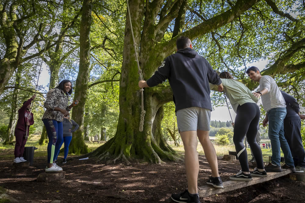 Mercury's graduates taking part in team building exercises in Kippure, Co. Wicklow at the 2019-2021 Graduate Programme