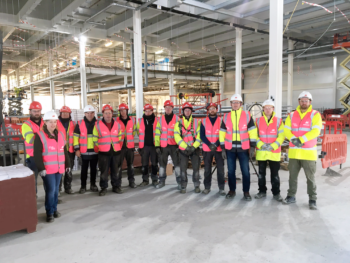 Teams from Mercury's Fire Protection and Life Sciences & Technnology Business Units on a Co. Louth project