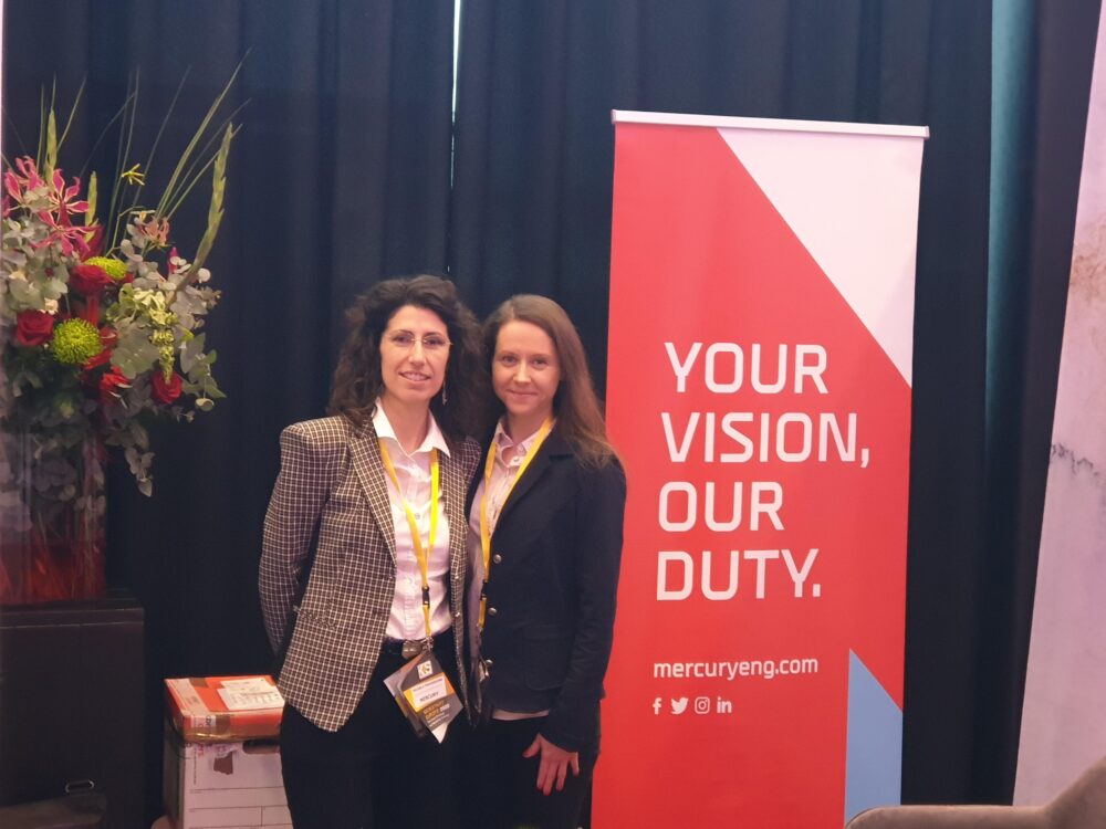 Michela Traverstone and Magdalena Kostynka from Mercury’s Enterprise Data Centre Procurement Team.