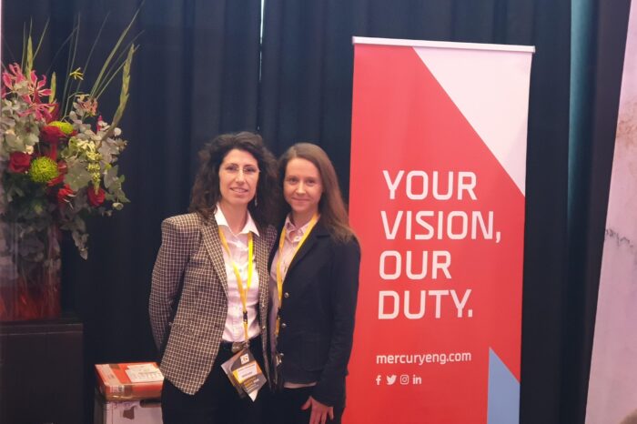 Michela Traverstone and Magdalena Kostynka from Mercury’s Enterprise Data Centre Procurement Team.