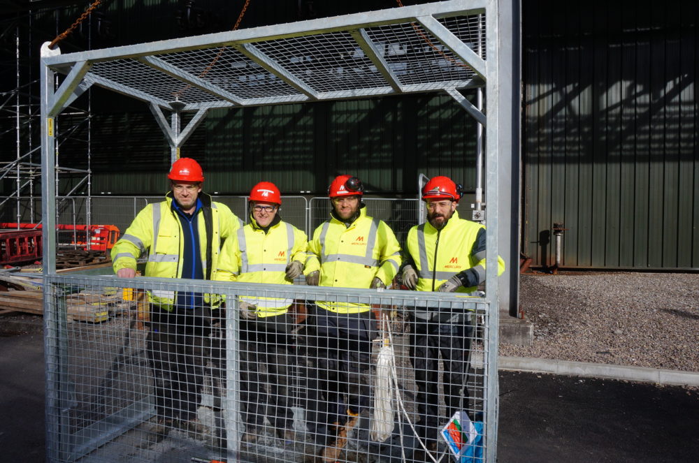 Members of Fire Protection Business Unit contribute to invaluable emergency crane basket rescue on project site