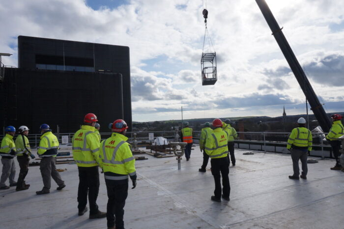 Members of Fire Protection Business Unit contribute to invaluable emergency crane basket rescue on project site