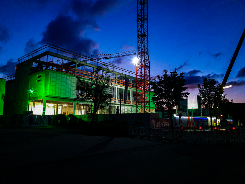 The Data Centre under construction in 2020