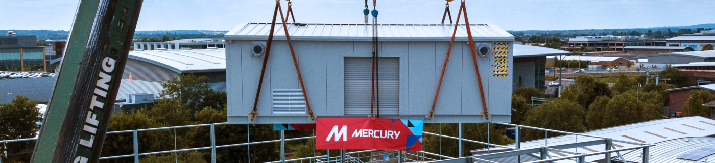 General Contracting at Mercury, crane lifting house