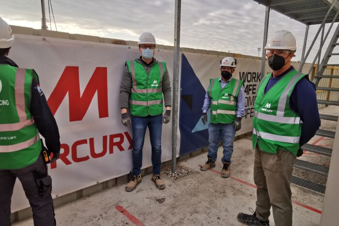 Covid-19 Compliance Officers on a Mercury project in Paris, France.
