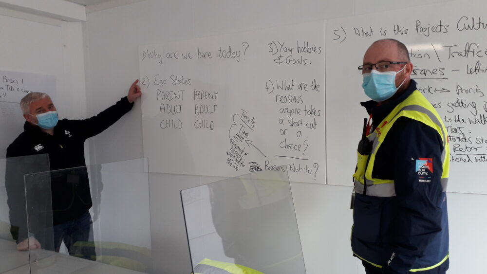 Delivered by Group EHS Director, Michael O'Connor, alongside EHS Lead, Sean Laverty, this training exercise is interactive in nature and provides attendees with long-term benefits while improving project safety performance and culture.