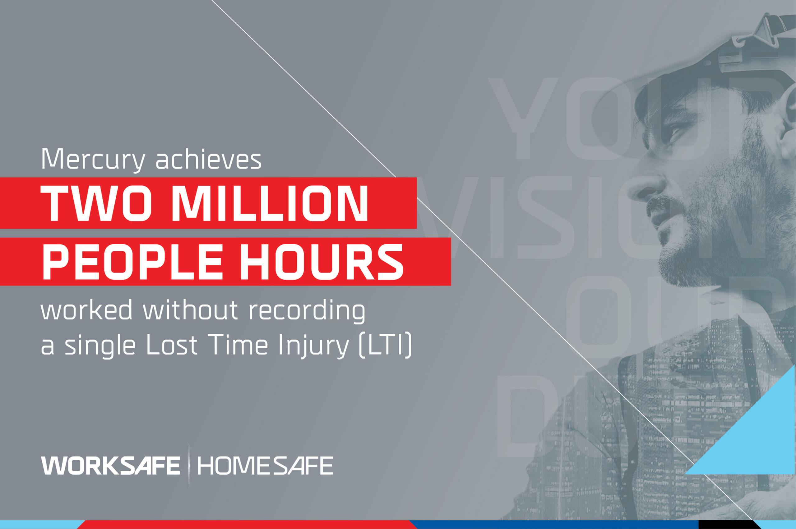 Mercury Achieves Two Million People Hours Worked Without recording LTI