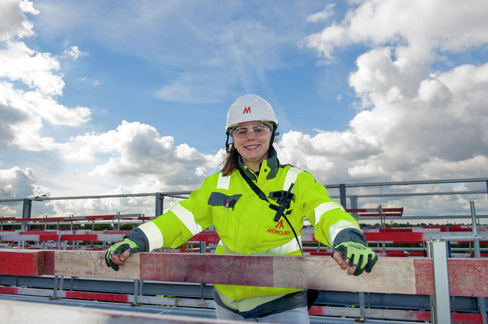As a construction manager on a fast-moving data centre project, her role involves facilitating and managing sub-contractors throughout various installation processes.